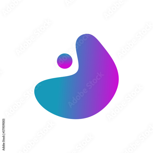 Futuristic Blob Shape Color