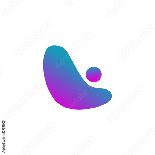 Futuristic Blob Shape Color