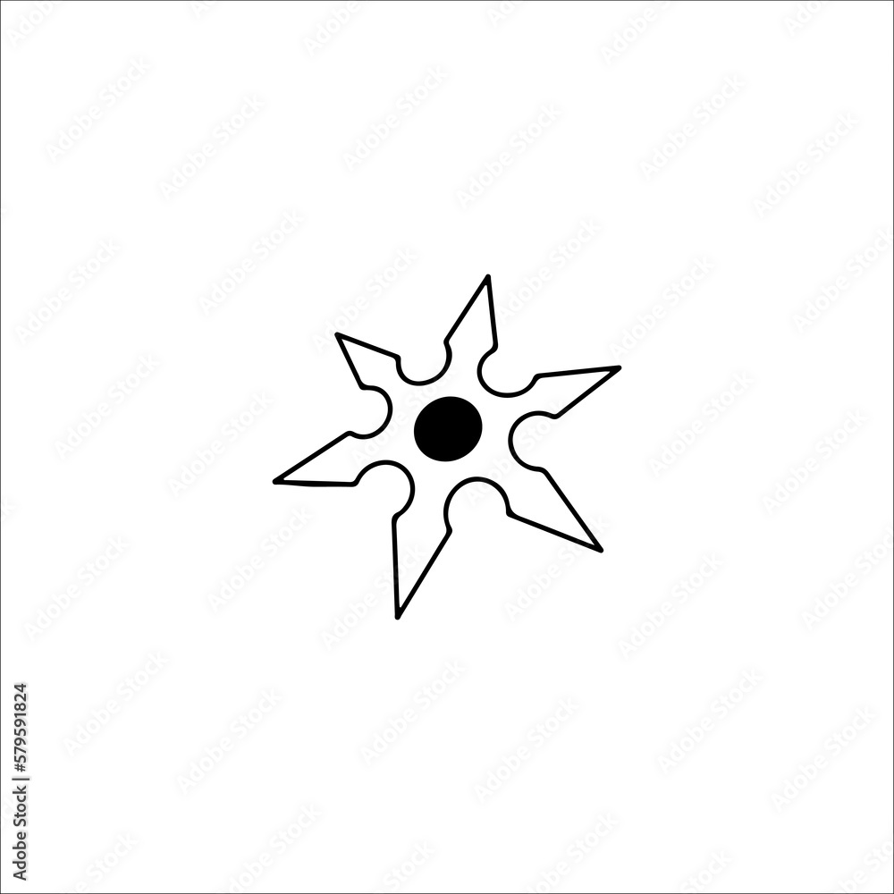 vector illustration of shuriken concept vector illustration of shuriken concept