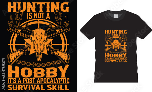 Deer hunting therapy vector t-shirt design template.  Typographic grunge hunting unique quotes. ready for print, shirts, pod, poster, apparel. photo