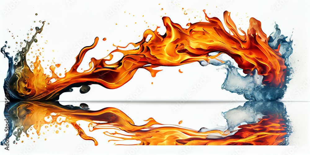 Heat and Cold concept. Heat and Cold concept.