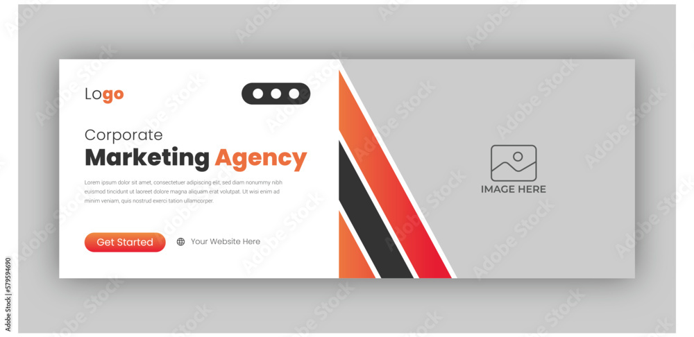 Digital marketing facebook cover web banner template Digital marketing facebook cover web banner template