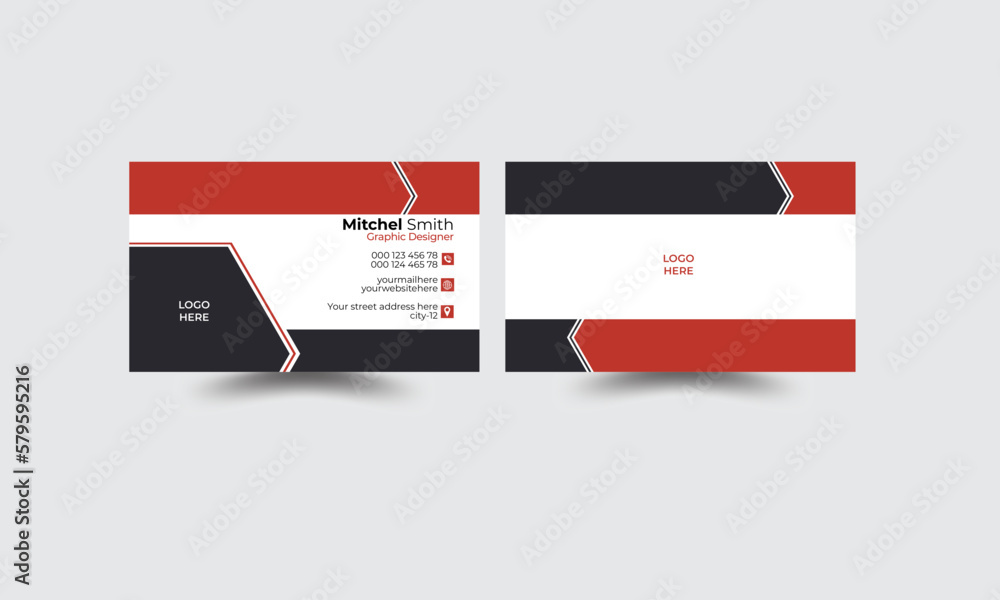 Creative,Colourful, Corporate theme Business Card Layout Creative,Colourful, Corporate theme Business Card Layout