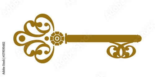 Old Key Royalty Free Vector illustration clip art