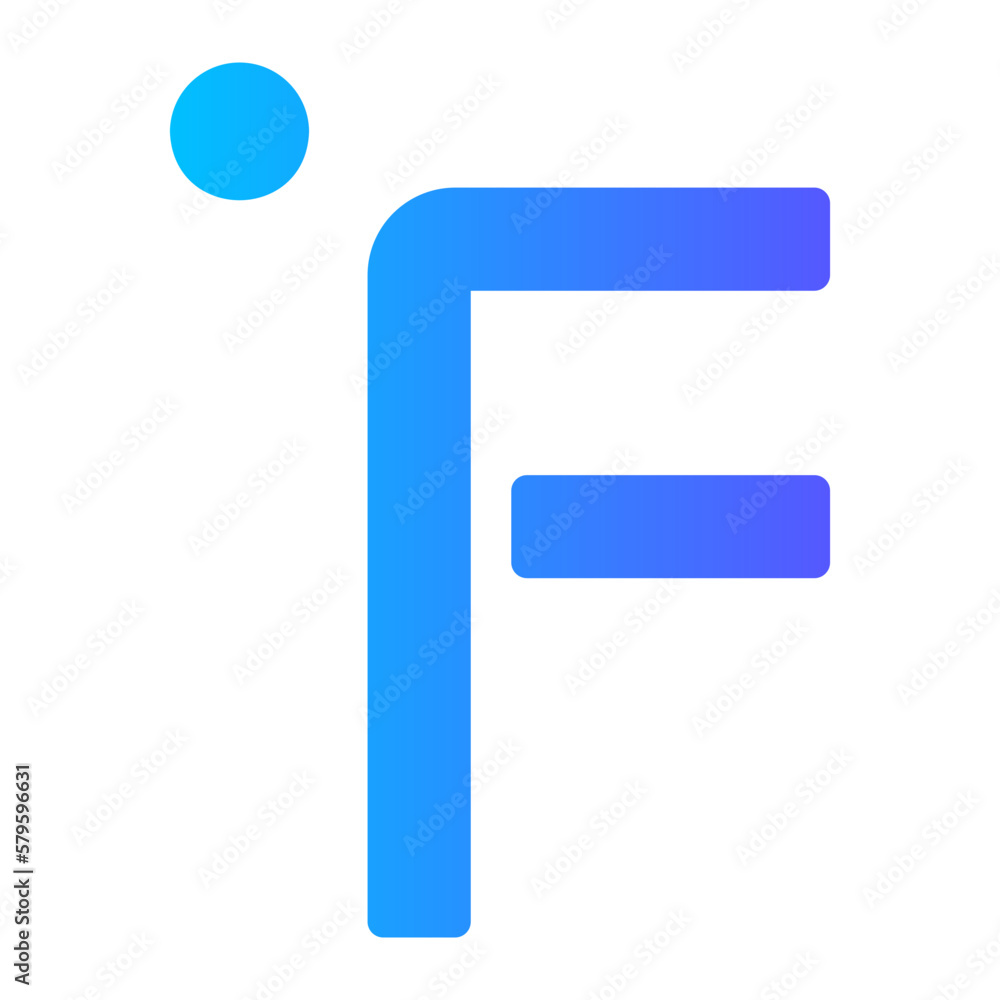 fahrenheit degrees gradient icon fahrenheit degrees gradient icon