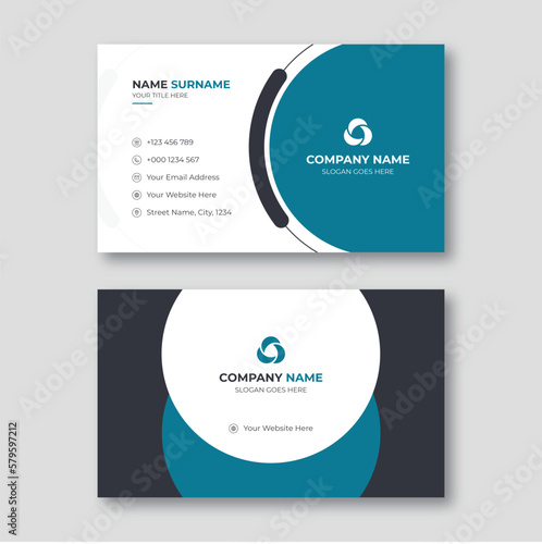 Modern creative business card design template