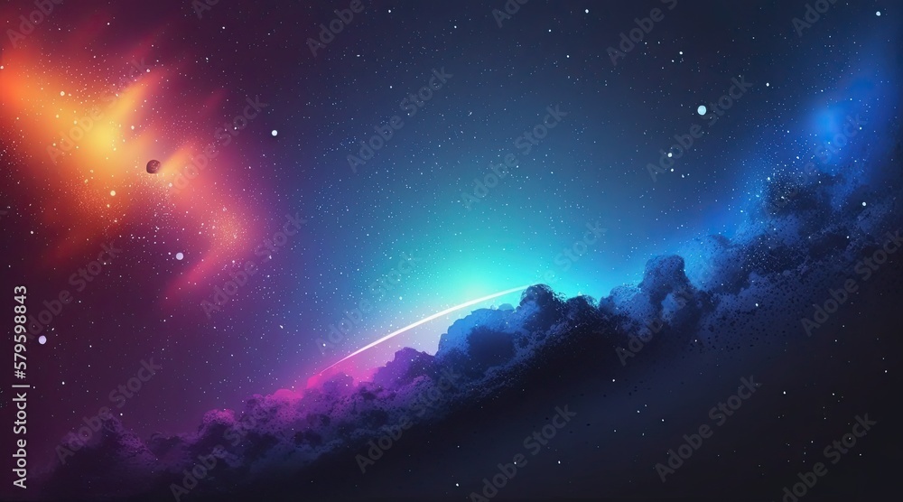 Deep space background illustration. Perfect for wallpapers, banners