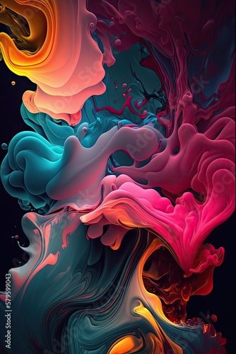 Colorful Paint Splash Backgroun © Moonlight Graphics