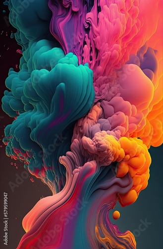 Colorful Paint Splash Backgroun