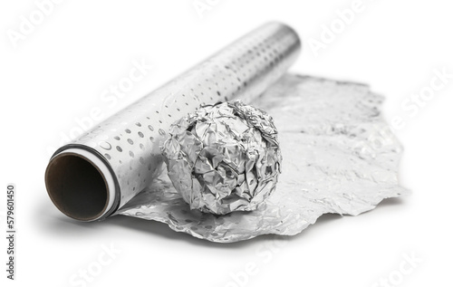 Aluminum foil roll and crum...