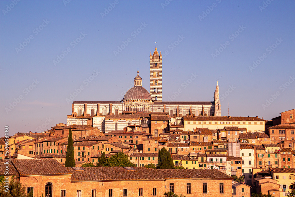 Cityscape with Cathedral of Siena