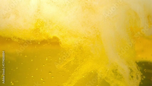 pour beer into a glass of beer, beer, soda, slow motion