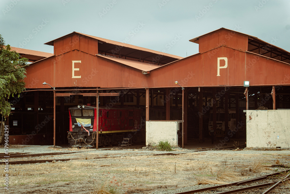 Fototapeta premium old abandoned train