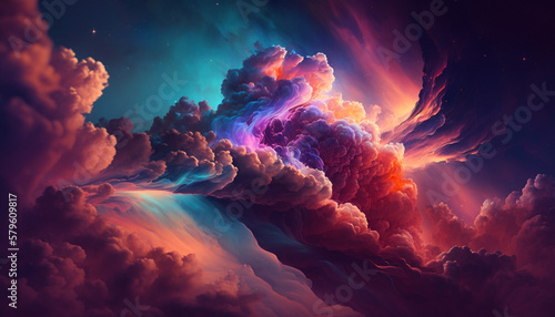 Cosmic Clouds Texture Background