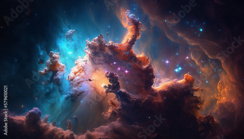 Glowing Nebula Texture Background