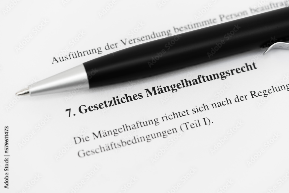 Gesetzliches Mängelhaftungsrecht Gesetzliches Mängelhaftungsrecht