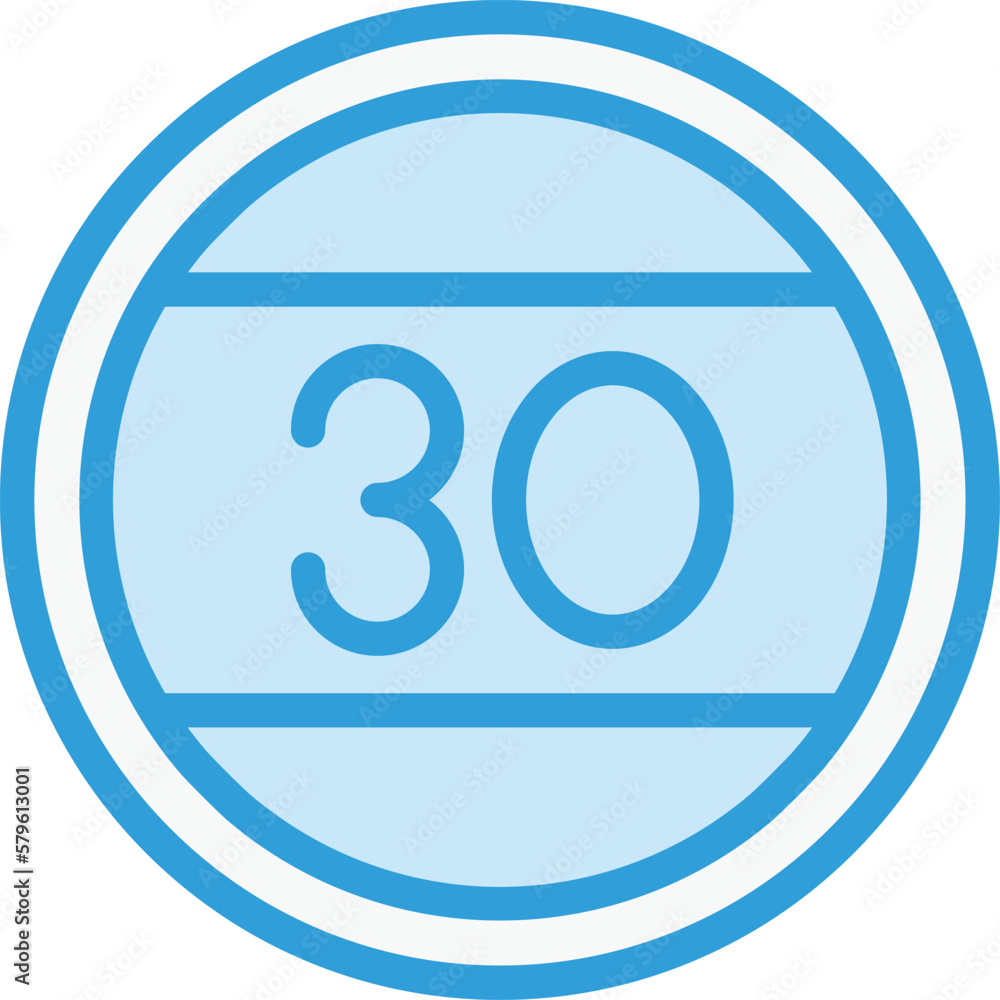Speed limit Vector Icon Design Illustration Speed limit Vector Icon Design Illustration