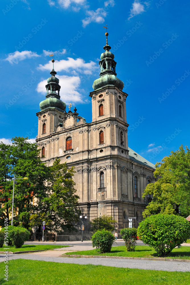 Church of the Holy Apostles Peter and Paul. Nysa, Opole Voivodeship, Poland. Church of the Holy Apostles Peter and Paul. Nysa, Opole Voivodeship, Poland.