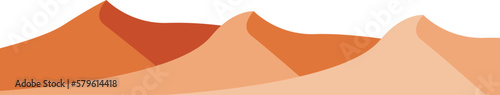 Desert landscape illustration