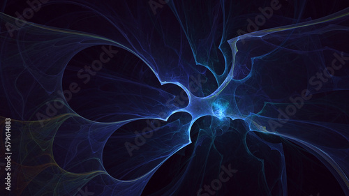 3D rendering abstract colorful fractal light background  © BetiBup33