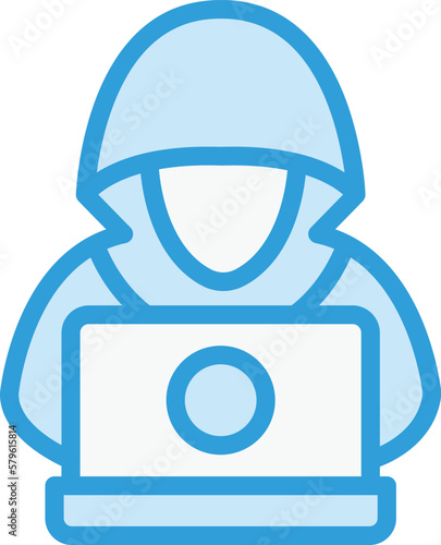 Hacker Vector Icon Design Illustration