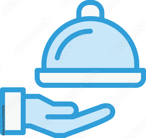 Room service Vector Icon Design Illustration