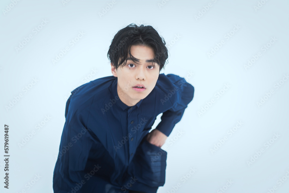 若い日本人男性のポートレート 若い日本人男性のポートレート