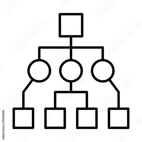 Business icon logo with UML icon. UML (Unified Modeling Language) is implemented in an image (visual) in the form of a diagram.