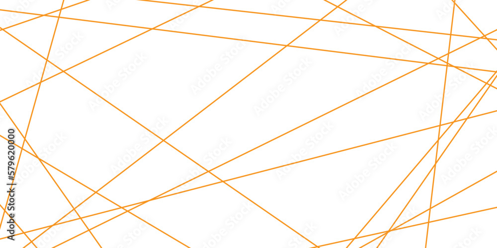 Obraz premium Abstract luxury golden geometric random chaotic lines with many squares and triangles shape on white background. 
