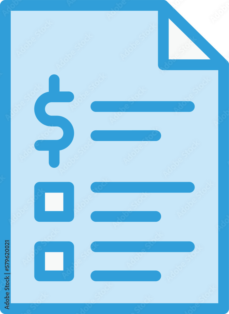 Invoice Vector Icon Design Illustration