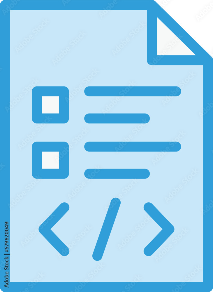 Script Vector Icon Design Illustration Script Vector Icon Design Illustration