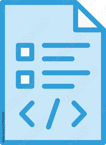 Script Vector Icon Design Illustration © Graphixs Art