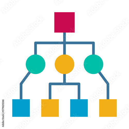 Business icon logo with UML icon. UML (Unified Modeling Language) is implemented in an image (visual) in the form of a diagram.