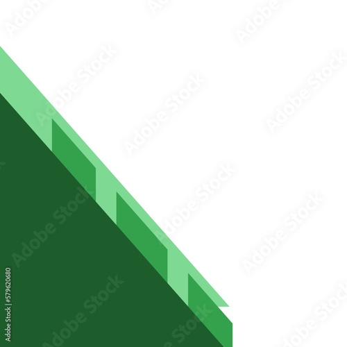 Green Busines Corner Shape