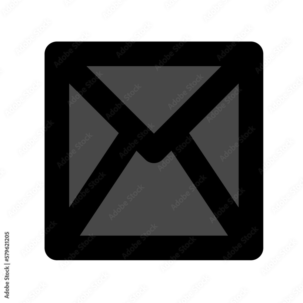 mail icon on black mail icon on black