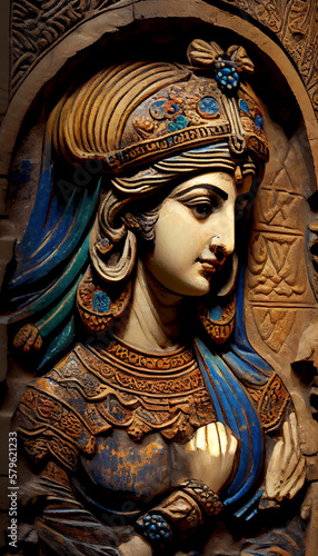 statue of mary, Iran's historical art