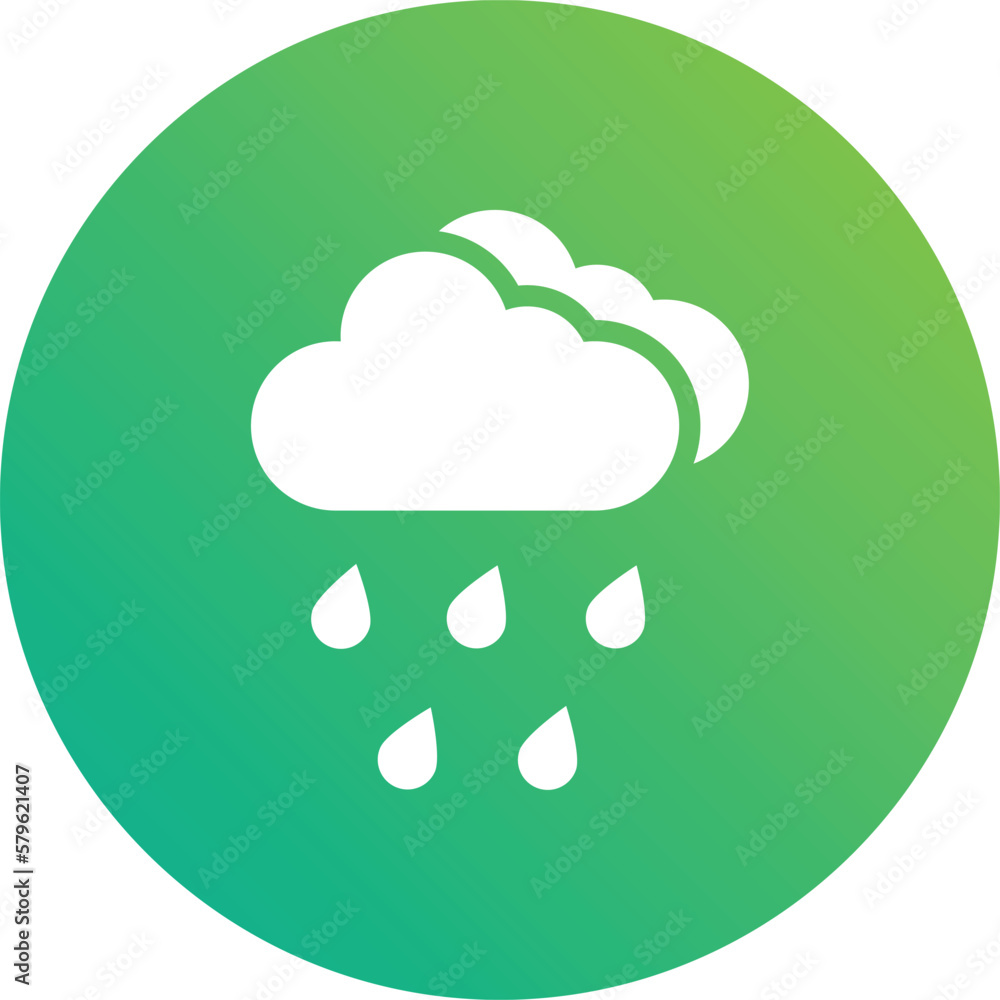 Heavy Rain Vector Icon Design Illustration Heavy Rain Vector Icon Design Illustration