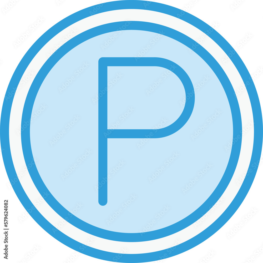 Parking Vector Icon Design Illustration