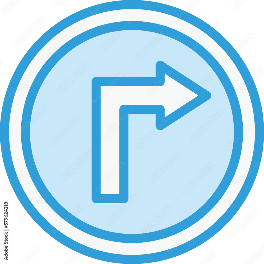 Right way Vector Icon Design Illustration Right way Vector Icon Design Illustration