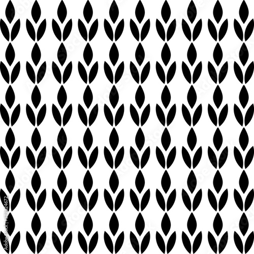 black and white seamless pattern Leaf decoration flower damask textile tile design bedsheet design mobile cover dsesign curtain design 