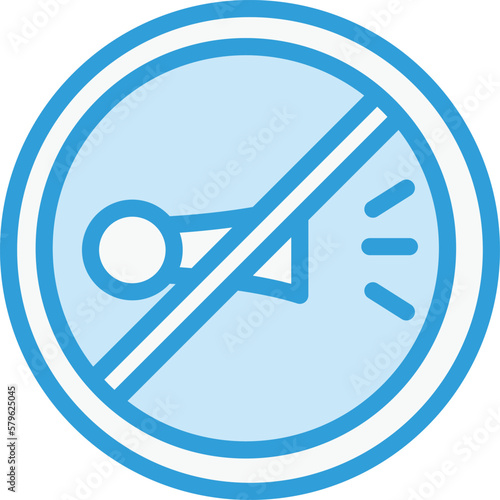 No horn Vector Icon Design Illustration
