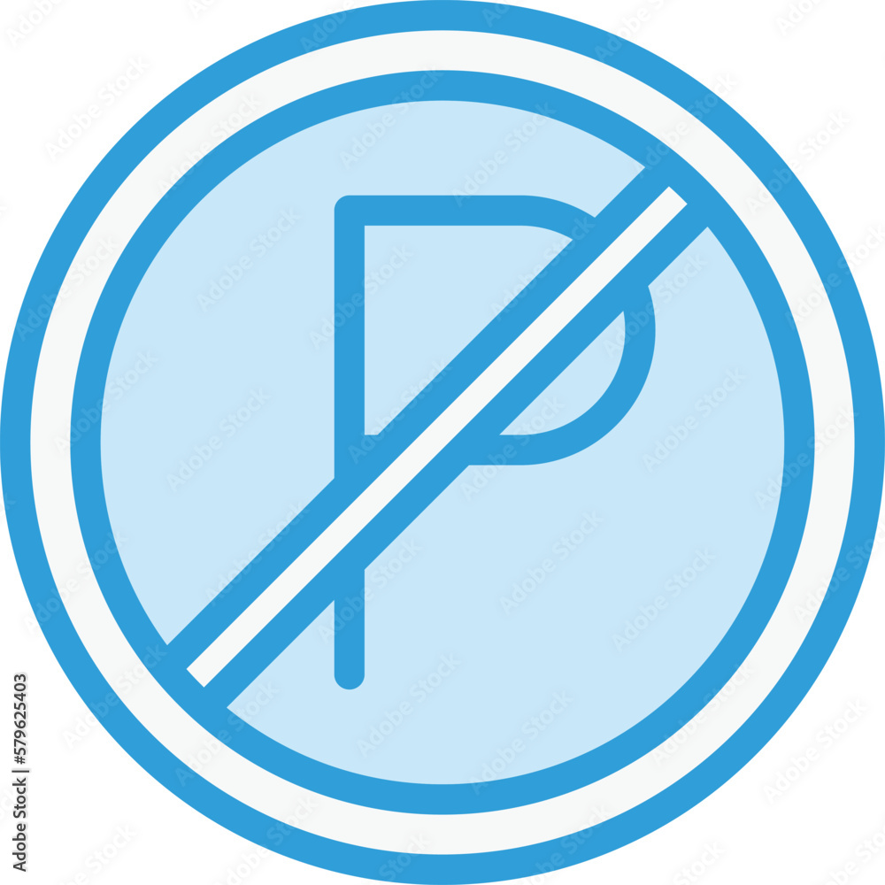 No parking Vector Icon Design Illustration No parking Vector Icon Design Illustration
