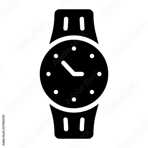 wristwatch glyph icon