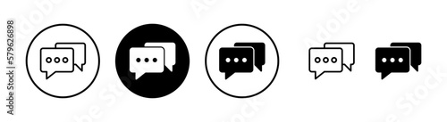 Chat icon vector illustration. speech bubble sign and symbol. comment icon. message