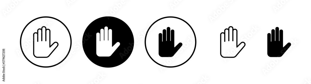 Hand icon vector illustration. hand sign and symbol. hand gesture Hand icon vector illustration. hand sign and symbol. hand gesture
