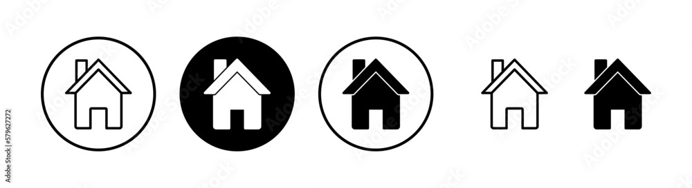 Home icon vector illustration. House sign and symbol