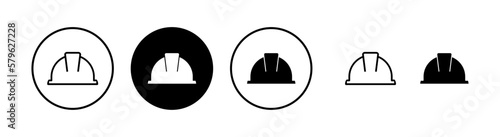 Helmet icon vector illustration. Motorcycle helmet sign and symbol. Construction helmet icon. Safety helmet photo