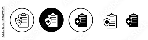 Medical insurance icon vector illustration. health insurance sign and symbol