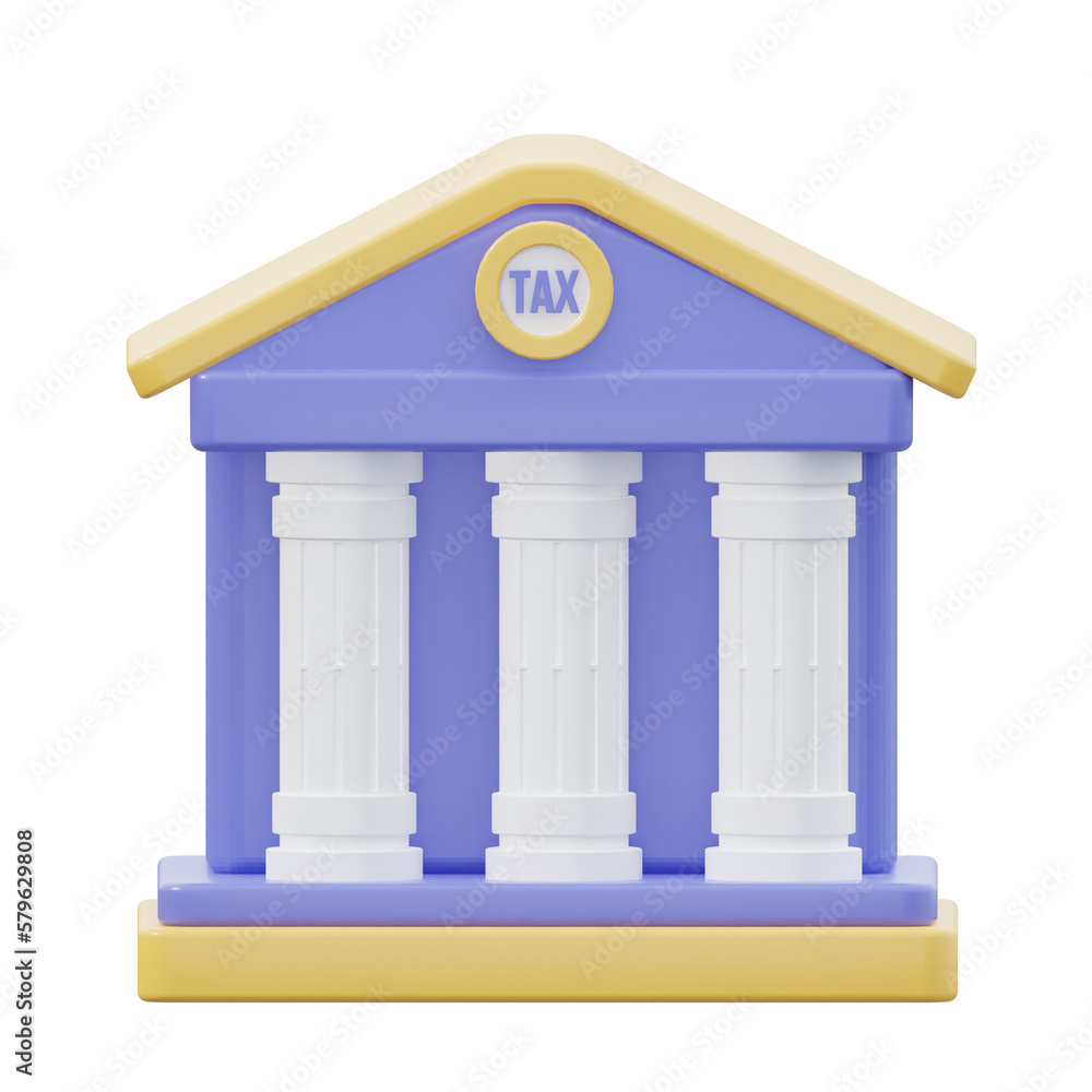 Obraz premium 3d Tax Office