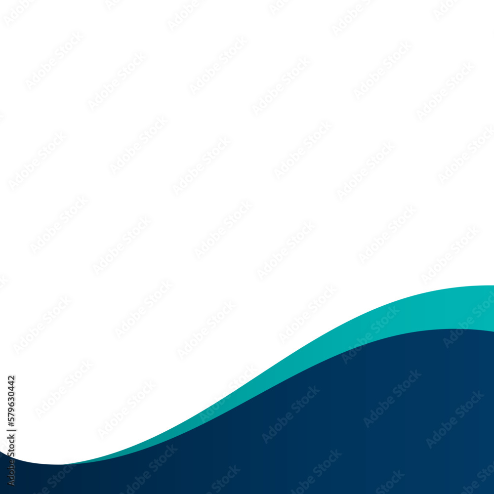Obraz premium Wavy Blue Gradient Footer-06